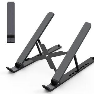 Laptop Stand for‎ Desk, Adjustable Laptop Riser ABS+Silicone Foldable Portable